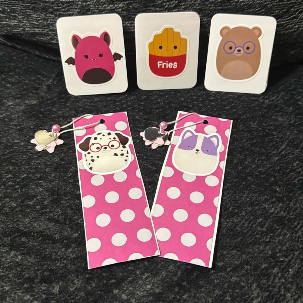 Squishmallows Bookmarks & Cards Set